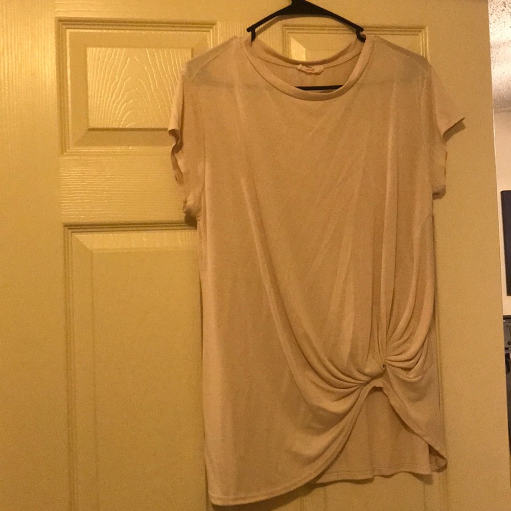 White knotted shirt